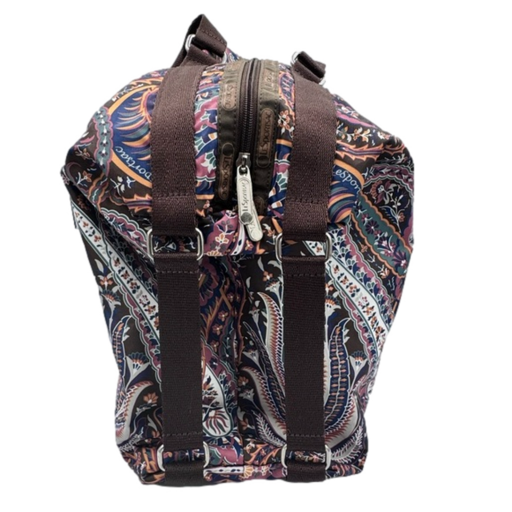 LesportSac Large Brown Paisley Duffle Bag - Picture 2 of 7